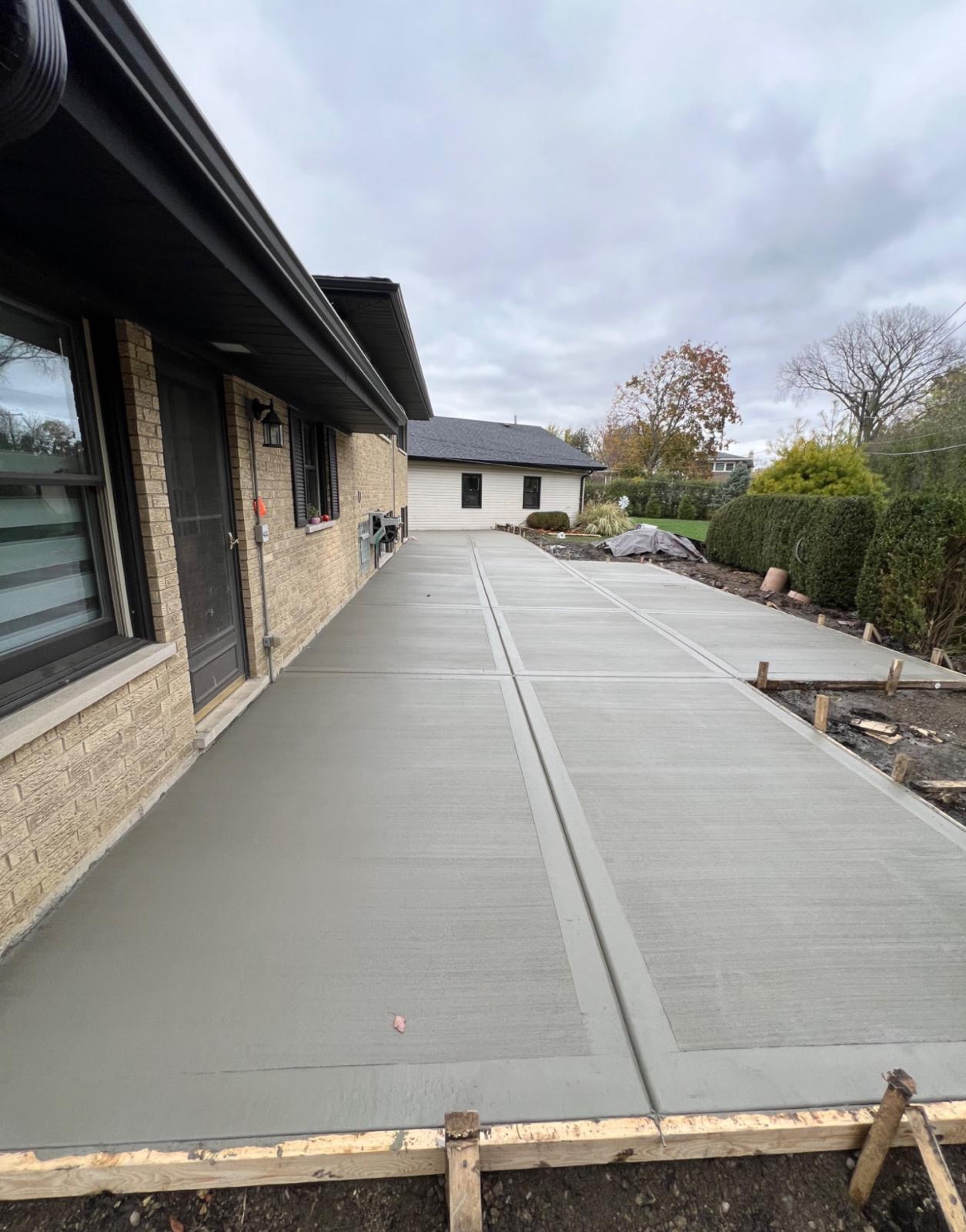 Textured Concrete Entrance