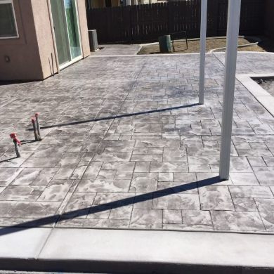 Stamped Concrete Entry
