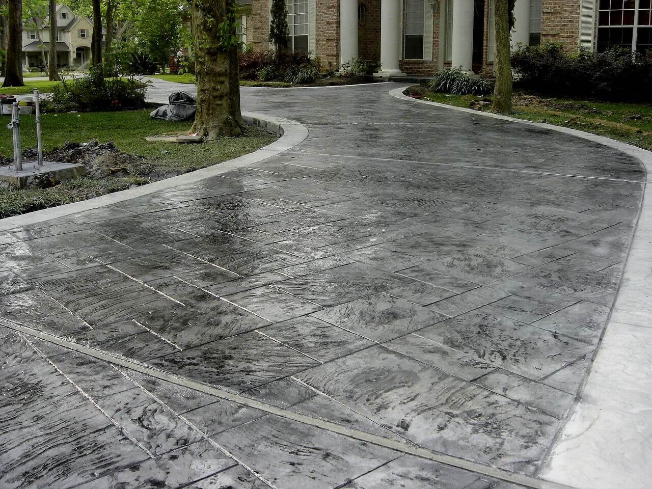Curved Residential Driveway