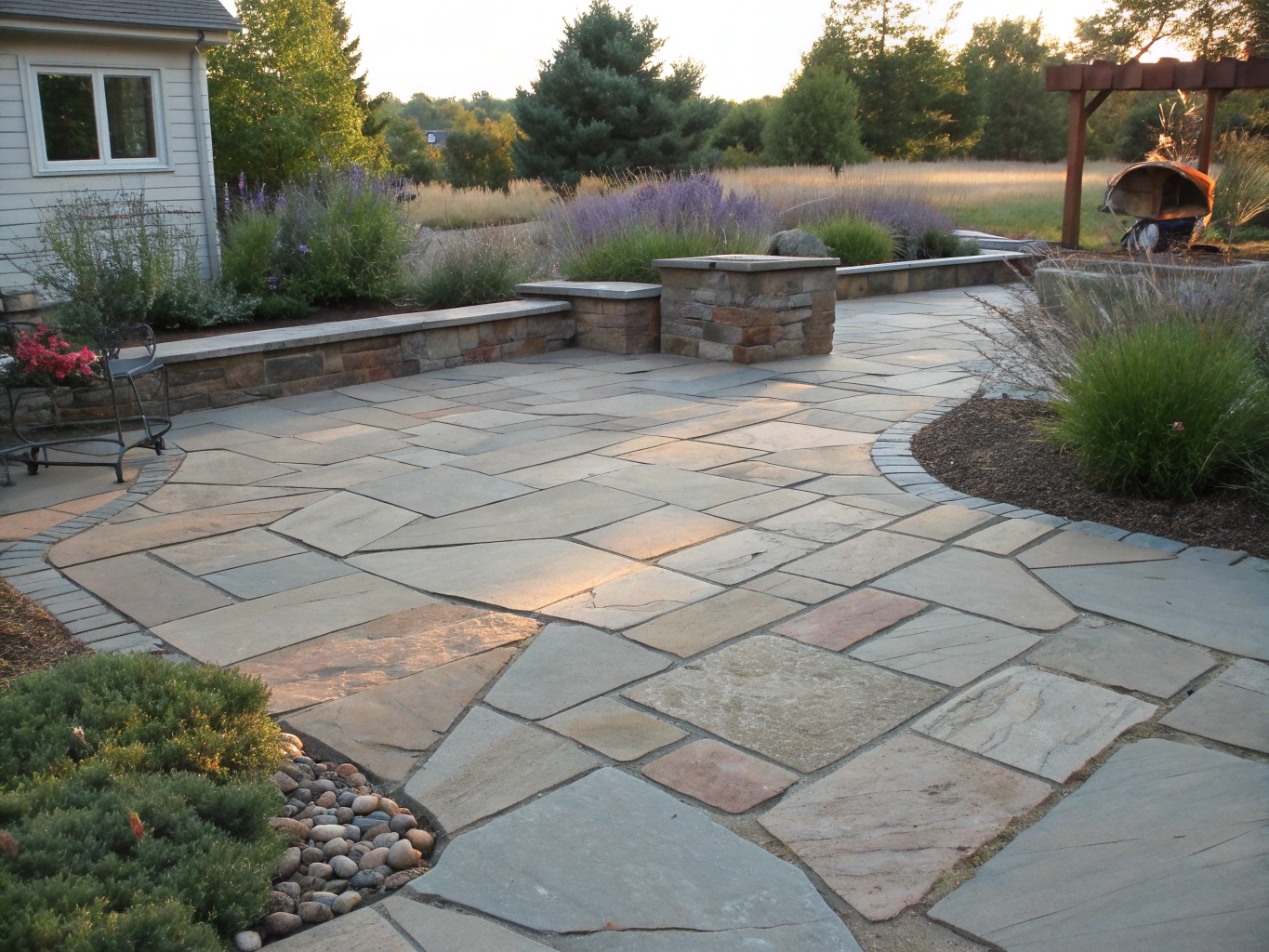 Slate Patio Installation